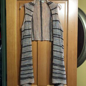 Anthropologie Moth Sweater Vest Wool with Silk Lining, Size S/M